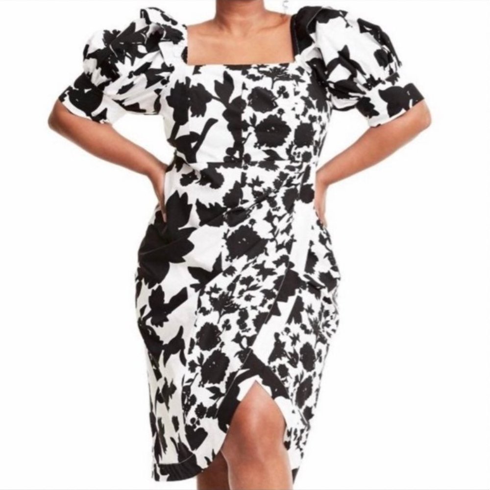 Christopher John Rogers Black and White Dress NEW